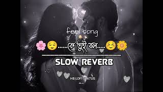 ke tui bol 🌸🥰(কে তুই বল)☺️🌼 Arijit Singh | [slowed + reverb] new bengali romantic lofi song remix