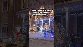 Snowstorm to bring a white Christmas to eastern Ontario, Canada 🇨🇦 #travel #christmas