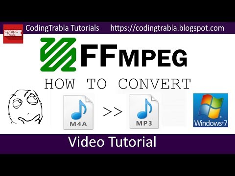 How to convert m4a to mp3 audio using FFMPEG How to convert m4a to mp3 audio using FFMPEG