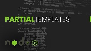 Including Partial Templates | NodeJs