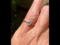 antique edwardian 18k gold aquamarine solitaire ring