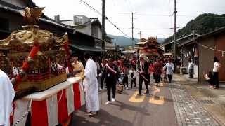 春野町犬居熱田神社祭典2014 神輿渡御