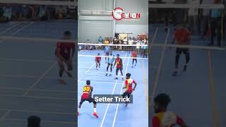 Volleyball 🏐 Setter Trick 💡 200 IQ 🧠 #volleyball #spike #ceylonvolleyball