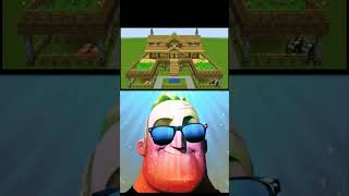 Mr incredible : Minecraft house become canny 🤩 #Shorts