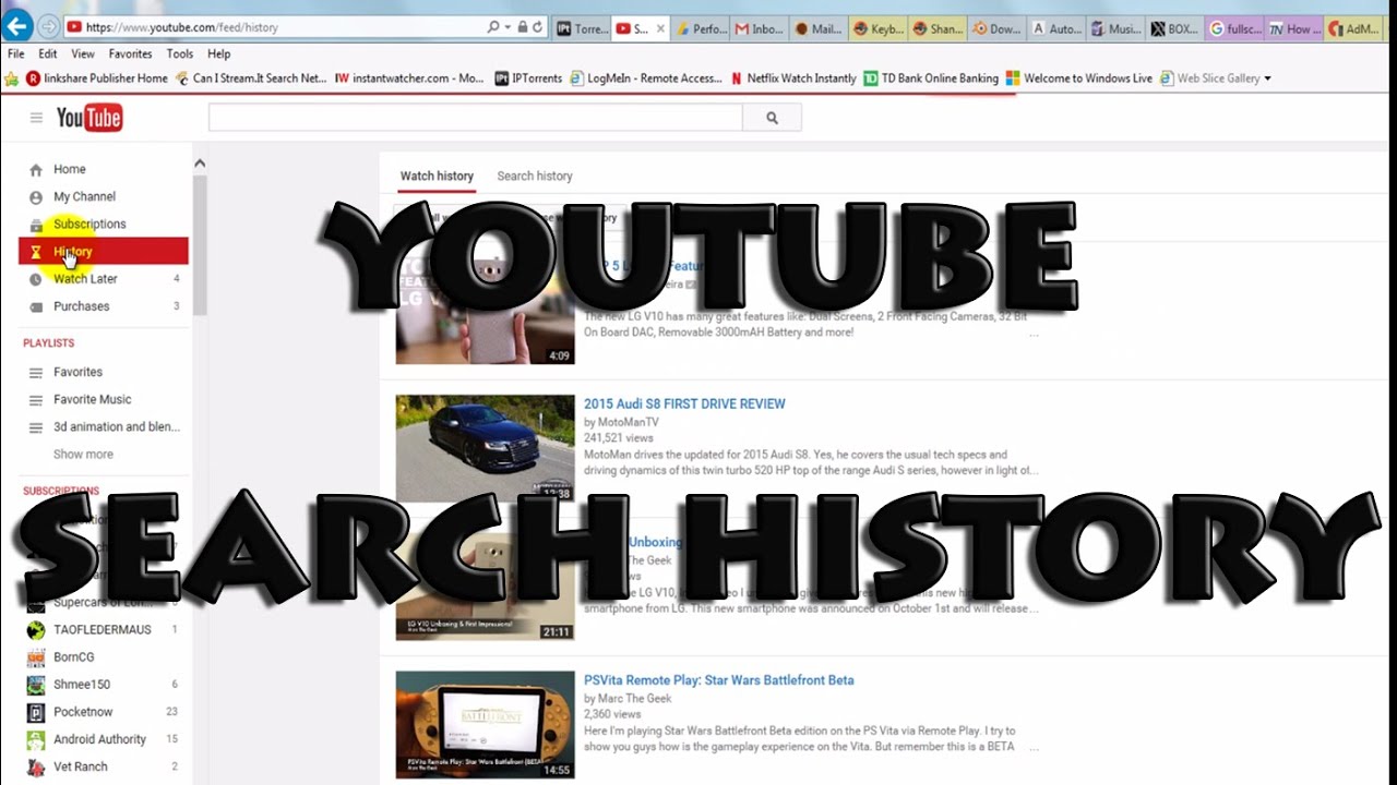 YouTube Search History - YouTube