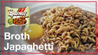 [ENG SUB/日本語字幕] 아주 쉽게 만들어먹는 국물 짜파게티(Broth Japaghetti, チャパゲティ)