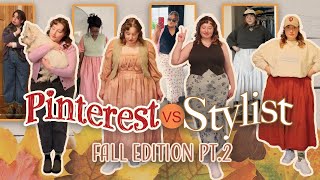 A former stylist recreates EARLY FALL midsize \u0026 plus-size Pinterest outfits | from my closet pt.2