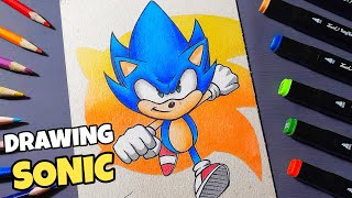 Drawing Sonic the Hedgehog |Desenhando Sonic