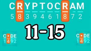 CRYPTOGRAM level 11 12 13 14 15