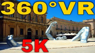 360° VR Syracuse Old Town Virtual Tour Walking in Italy Sicily 5K 3D Virtual Reality HD 4K Old City