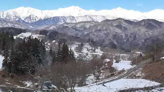 【信州の隠れた超絶絶景シリーズ71】小川村　立屋の桜近くから絶景の北アルプスを望む　2020/2