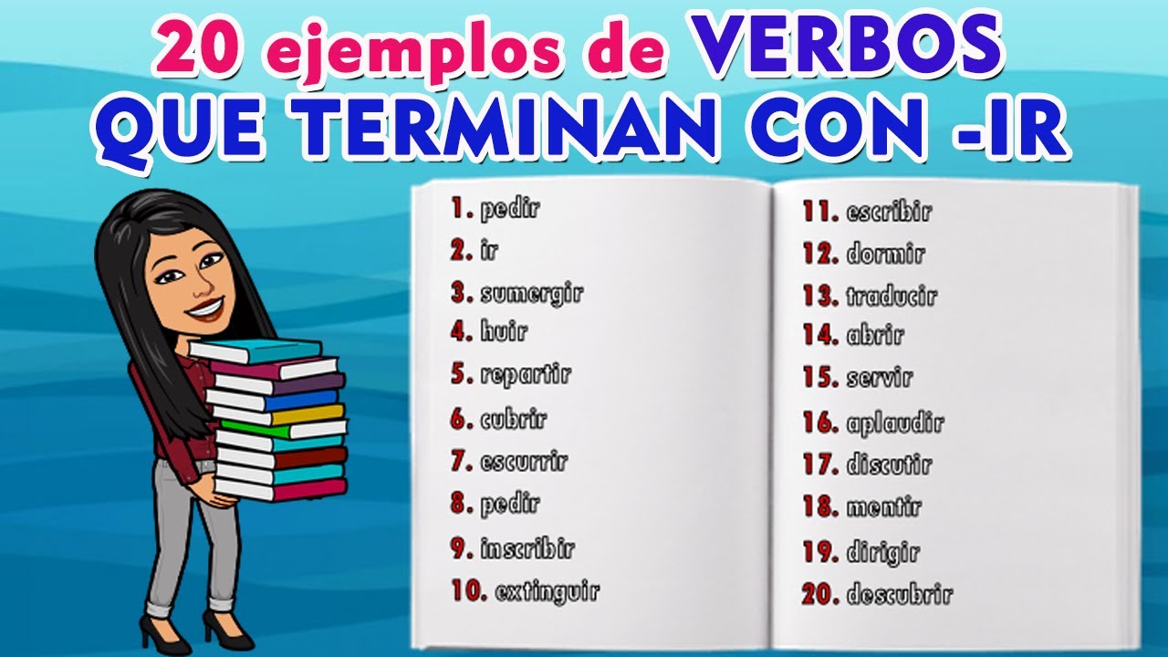 20 Ejemplos De Verbos Con Ir | Examples Of Verbs - YouTube