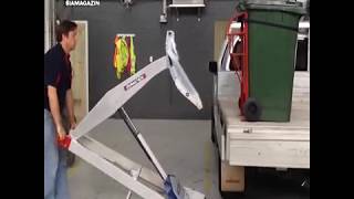 Amazing Powered Hand Truck   Safely Lift \u0026 Load Small Equipment