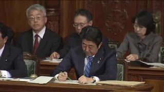 安倍晋三vs岡田克也（民主)代表質問 1/6 衆院本会議