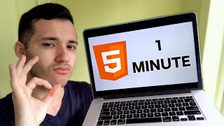 Learn HTML in 1 minute (FOR REAL)