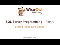 SQL Server Programming Part 1 - Stored Procedure Basics