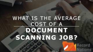 Average Price for a Document Scanning Job