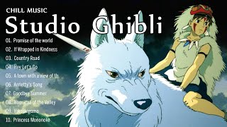 Ghibli Studio Piano Relaxing 🌿 Ghibli Music for Relaxing & Study 🌻 Best Songs Ghibli 2023