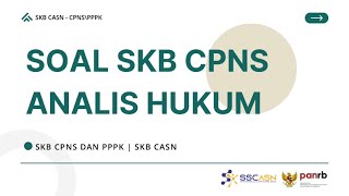 Soal SKB CPNS Analis Hukum | Bisa untuk PPPK Analis Hukum juga #skbcasn #cpns