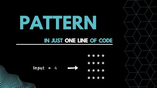 Rectangle Pattern | One Line Code | Python | 2022 | #pattern #python #oneliner