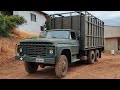 Caminhão Ford F600 traçado 6x6 1976 Engesa com gaiola de gado - à venda