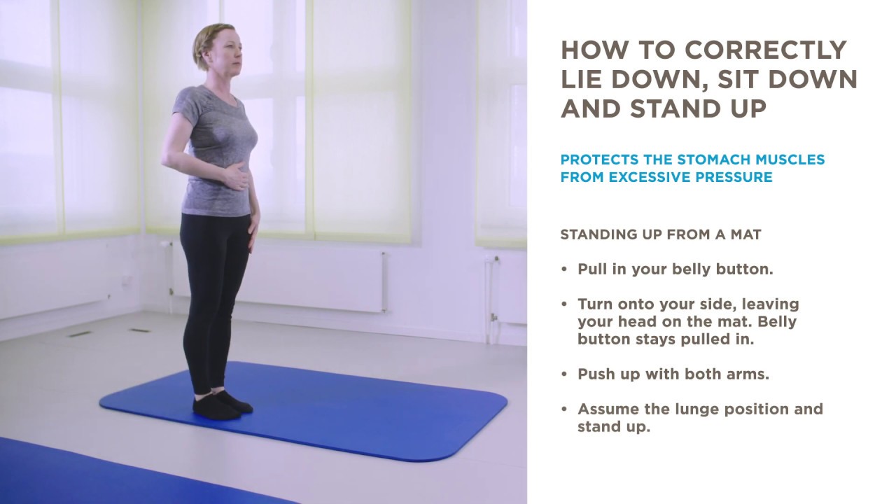 Postnatal Recovery: "How To Correctly Lie Down, Sit Down And Stand Up ...