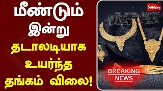 மீண்டும் இன்று தடாலடியாக உயர்ந்த தங்கம் விலை! | Gold | Todayrate | Sathiyamtv