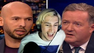 xQc Reacts to 'Piers Morgan Takes On Andrew Tate AGAIN!'