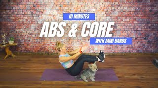 Quick and Effective 10 Minute Abs Workout at Home | No Repeat Abs Workout with Mini Bands