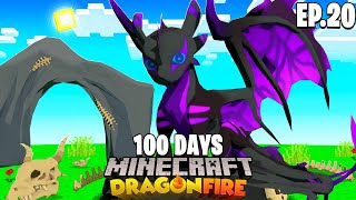 100 DAYS in Minecraft DRAGON FIRE... Episode #20