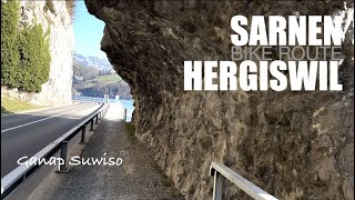 Sarnen - Hergiswil bike route I Switzerland vlog. Video: Wichelsee, Alpnachersee, Hergiswil....