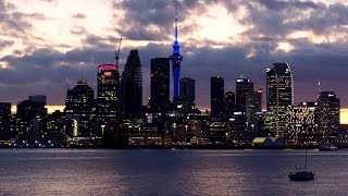 Auckland from Sunset to Night 4K