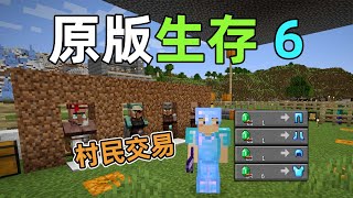 建造交易所，铁套变身钻石装备！原版生存6 我的世界Minecraft