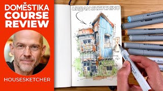 Improve your URBAN SKETCHING fast - Albert Kiefer ‘House Sketcher’ DOMESTIKA REVIEW