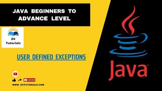 47 User Defined Exceptions In Java | Java Tutorials For Beginners