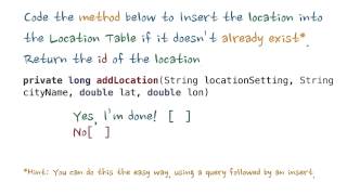 Inserts with the ContentProvider - Developing Android Apps