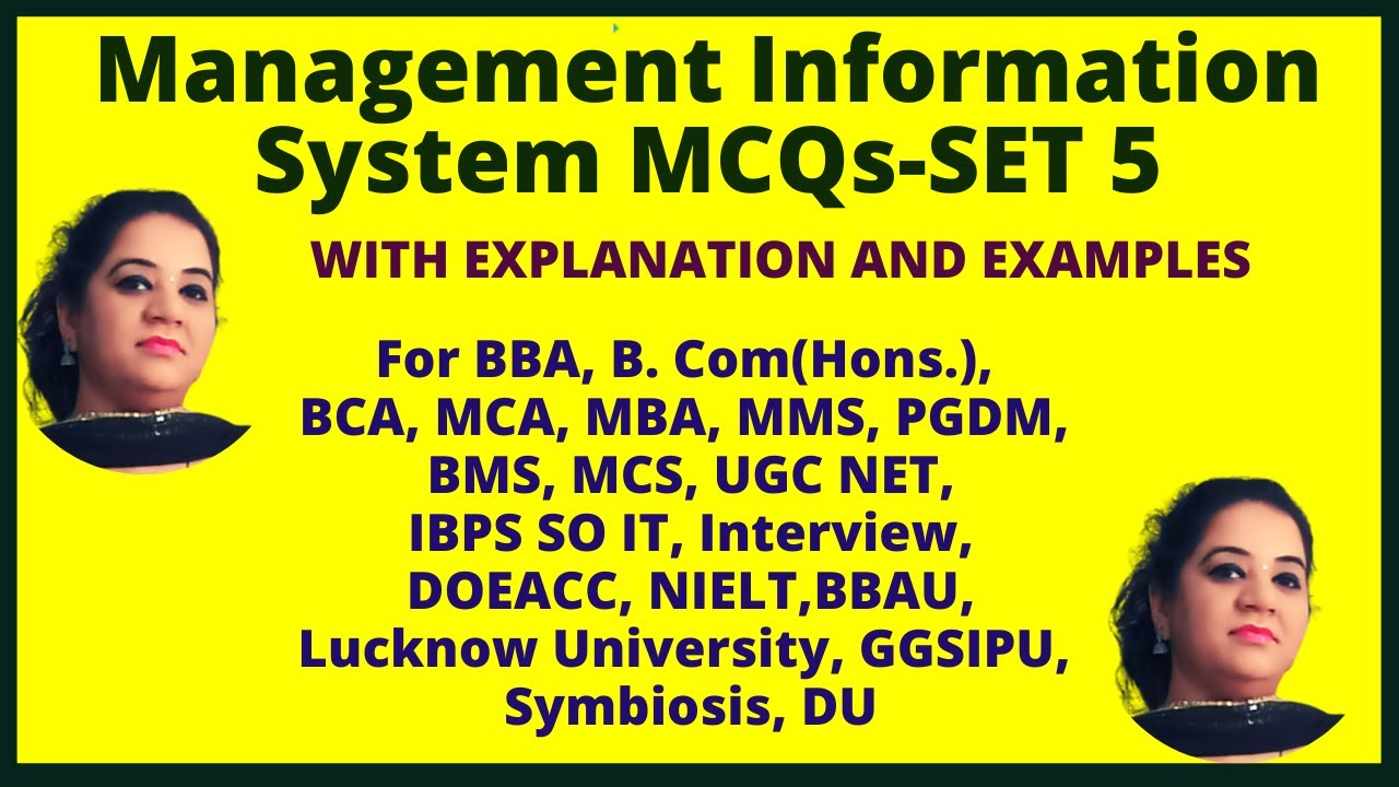 Management Information System MCQs-Set 5 | Multiple Choice Questions ...