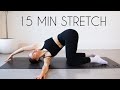 15 MIN DAILY STRETCH (full body) - for tight muscles, mobility & flexibility