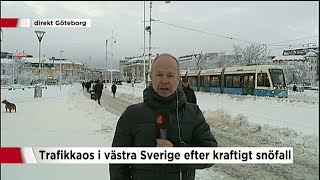 Blooper: "Jag har inte sett en enda spårvagn" - Nyheterna (TV4)