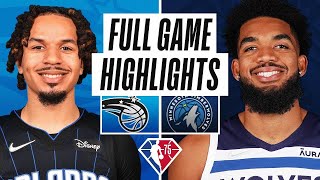 Orlando Magic vs. Minnesota Timberwolves Full Game Highlights | NBA Season 2021-22