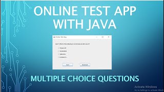 JAVA MINI PROJECT WITH SOURCE CODE | ONLINE TEST APP