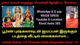 பூர்ண புஷ்கலா  ஐயப்பன் படத்தை வீட்டில் வைத்து  பெண்கள் பூஜை செய்தால் என்ன நடக்கும்...