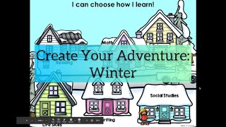 Winter Create Your Own Adventure Digital Activity Preview | Mrs. D's Corner