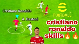efootball 23 cristiano ronaldo skills 🔥🔥 vs defense #shorts