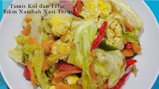 Simple recipe for stir-fried cabbage and eggs