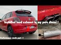 Finally installed loud exhaust in my polo diesel | exhaust in diesel car | polo modified|diesel polo