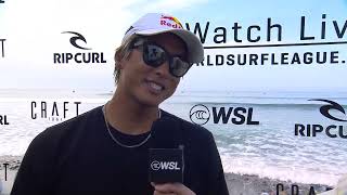 【世界ランキング5位でフィニッシュ！】五十嵐カノアのWSL FINALSでのライディングと日本語＆英語インタビュー