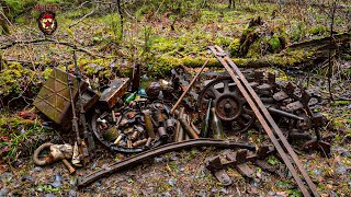 Части военной техники, оружие и снаряжение Второй мировой! / WWII relics from old forest!