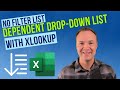 How to use XLOOKUP to Create Dependent Drop-Down Lists in Microsoft Excel
