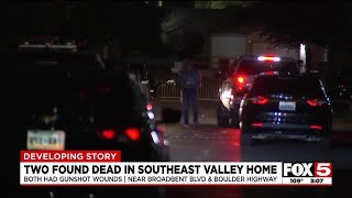 Metro homicide detectives investigating after 2 shot dead in southeast valley